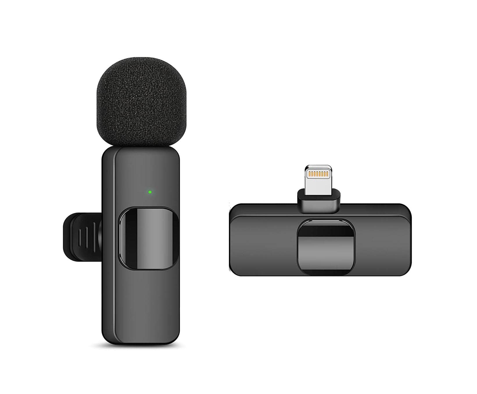 Loocam Microfono Lavalier Senza Fili Con Custodia Di Ricarica - Riduzione Rumore, 48KHz, Per IPhone/Android/PC