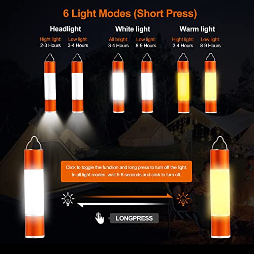 Yxqua Usb Rechargeable Flashlights High Lumens, Portable Led Camping Lantern With 6 Light Modes, Ipx4 Waterproof Super Bright Flashlight For Camping Essentials, Emergency Hurricane(4.61 Inches) #TOP4