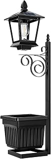 2 in 1 Solar Lights - Decorative Garden Light, Outdoor Lamp for Garden Patio Porch, Pathway Light with Planter Box, Outdoor Solar Lamp, Backyard Lighting for Lawn Deck Balcony Use