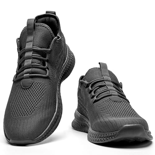 Image of Mens Walking Shoes Tennis Slip on Sneakers Running Jogging Athletic Gym Ultra Lightweight Breathable Comfortable Non Slip Fashion