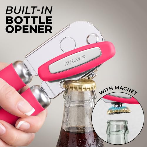 Image of Zulay Kitchen Stainless Steel Swing Open Manual Can Opener Comfortable Grip