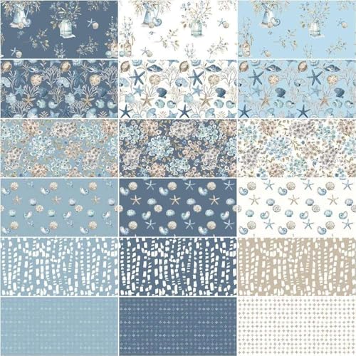 image for Riley Blake Designs Blue Escape Coastal Riley Blake 5-inch Stacker, 42