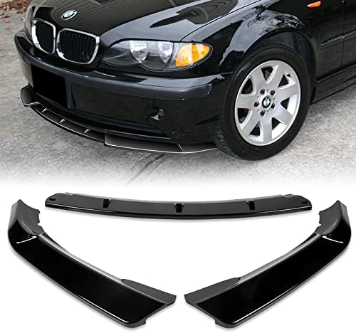 EPARTS - Juego de 3 piezas de estilo para parachoques delantero, deflector de labios, protector para el cuerpo, compatible con BMW (E46) serie 3 EPARTS - Juego de 3 piezas de estilo para parachoques delantero, deflector de labios, protector para el cuerpo, compatible con BMW (E46) serie 3