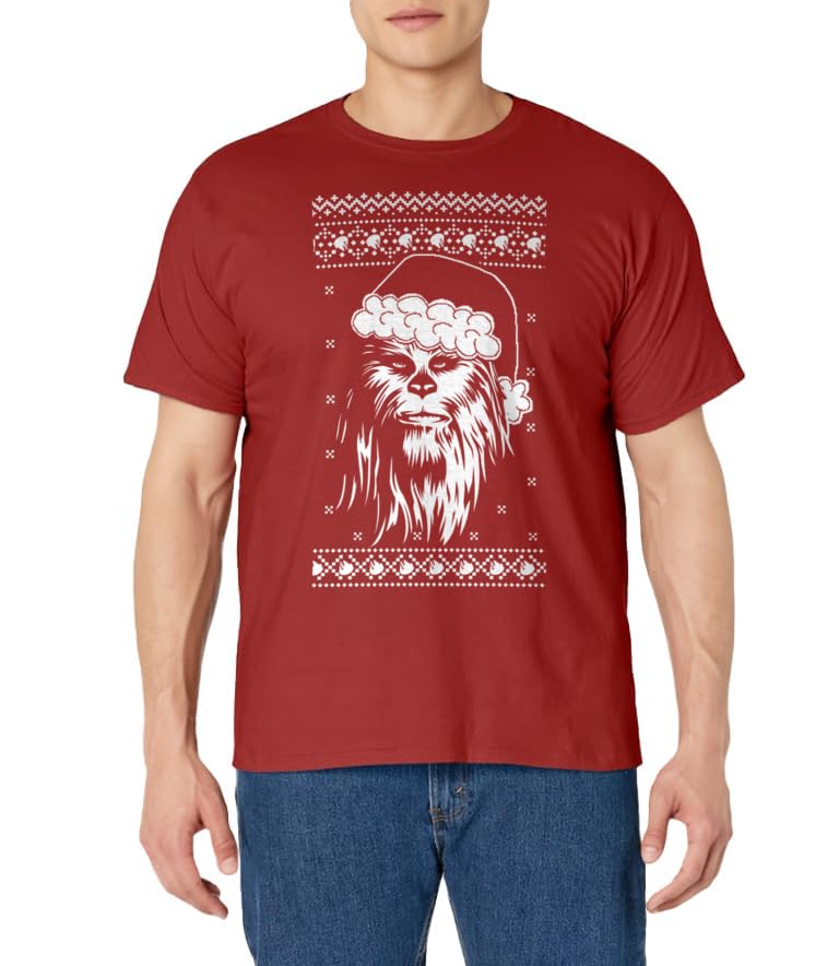 Star Wars Chewbacca cadeau de Noël t-shirt pull moche pour proche - 2
