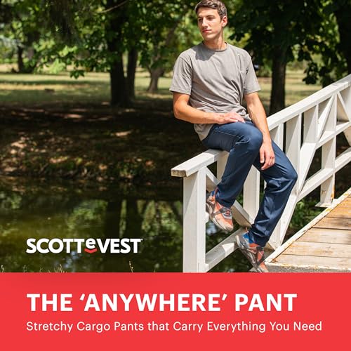 SCOTTeVEST Covert Cargo Chino Pant for Men - 10 Hidden Pockets - Water Repellent for Travel & More4