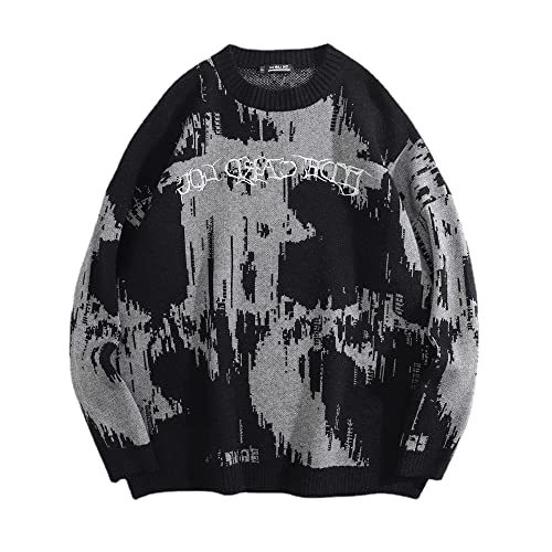 Y2K Grunge Sweater Fairy Knitted Pullover Gothtic Fairycore Streetwear Aesthetic Punk Tops Harajuku Clothes