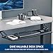 VIVO Large Under Desk 34 x 11 inch Computer Keyboard and Mouse Tray with Swinging Height Adjustment, 12 Settings, Platform Drawer for Typing, Black, MOUNT-KB34S