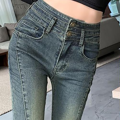 Baggy Jeans for Women Y2K High Street Boyfriend Pants Vintage Jean Hiphop Ripped Bottom Flared Leg Teen Girls Streetwear4