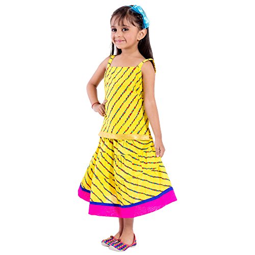 Image of DIAMO Ethnic Wear Traditional Style Lehenga Choli for Baby Girls
