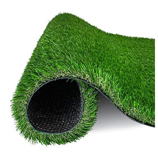 AMASKY Artificial Grass Turf 4 Tone Synthetic Artificial Turf Rug for Dogs Indoor Outdoor Garden Lawn Patio Balcony Synthetic Turf Mat for Pets (17 in x 24 in = 2.84 sq ft)