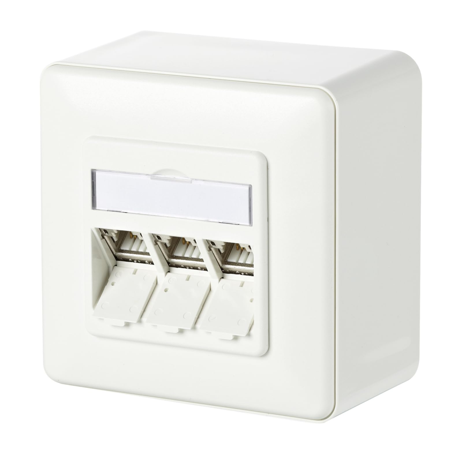 METZ CONNECT C6Amodul 3 ports 180°M AP blanc pur