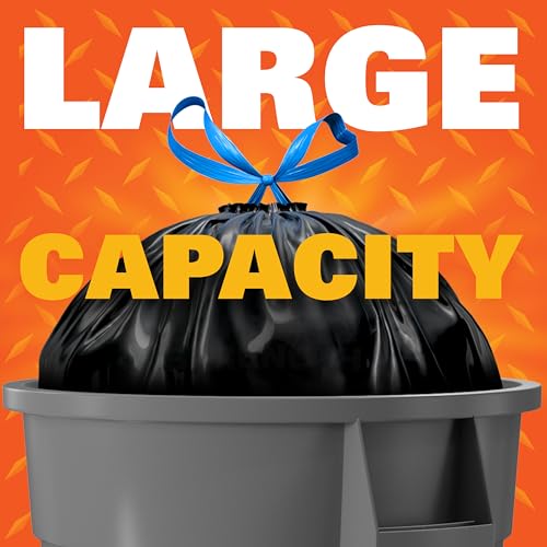 hefty strong large trash bags black 30 gallon 74 count