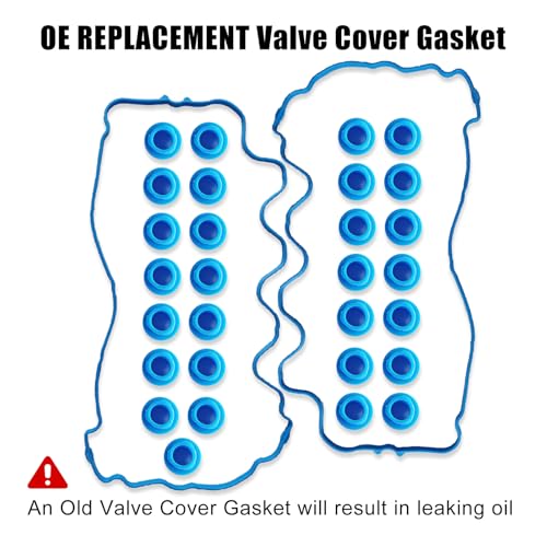 Image of VS50664R for Ford F150 Valve Cover Gasket Seal 5.4L Expedition Explorer Mustang Lincoln Mark Navigator Mercury 4.6L 5.4L Head Gasket Seal F-150 F250 F350 2004 2005 2006 VS50372 VCF330-C