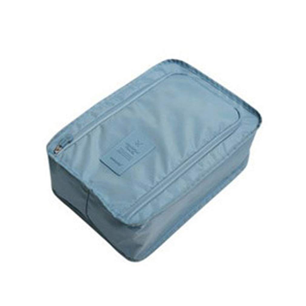 Nunubee Sky Blue Shoe Storage Bag Large Capacity Dual Layer Multi-Shoe Bag - 8"*11.8"*4.5"/2 Pack