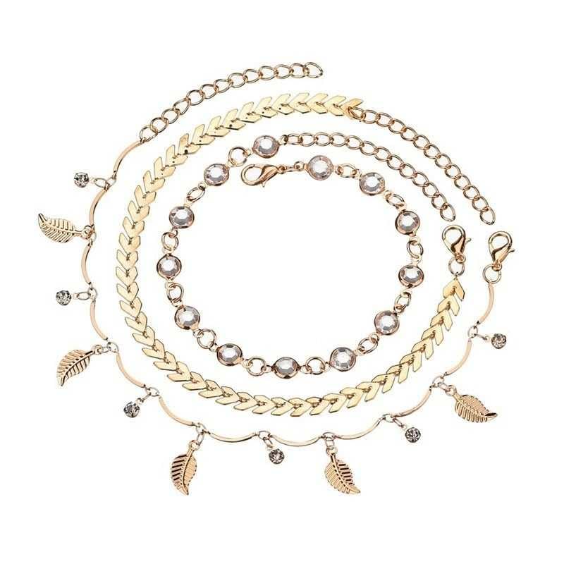 Womens Three Layer Boho Cultured Leaf Bead And Chain Anklet, Feather Ankle Bracelet, Layered Ankle Bracelet, Daily Use Anklets, Bead Leg Chain, Presents For Girlfriend, Best Gifts For Women(Gold) (B0CVS1HD3V) Amazon Price History, Amazon Price Tracker