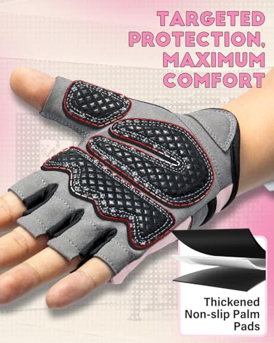 Image of VINSGUIR Workout Gloves for Men and Women, Weight Lifting Gloves with Excellent Grip, Lightweight for Gym Exercise, Cycling, Cross Training, Pull ups, Fitness, Climbing and Rowing