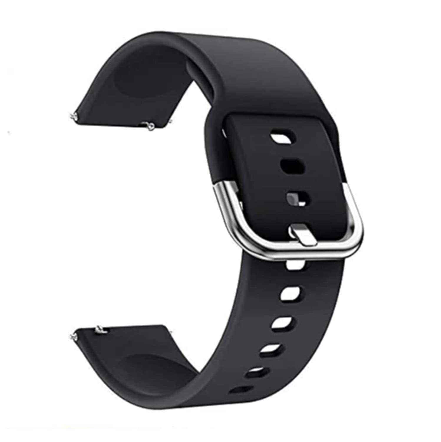 20 MM Smart Watch Band WS101 compatible with DIZO Watch 2/ColorFit Brio/Qube 20 mm Silicone Watch Strap (Black) (B0BQFVH7MS) Amazon Price History, Amazon Price Tracker