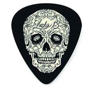 Dunlop L14R10 – Lucky 13 Series III, sachet de 36 médiators 14 DeadWood, black, 1.00 mm - Les Beatles, Paul McCartney, John Lennon, RIngo Starr, George Harrison
