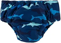 Pulpo Fralda de Piscina Reutilizável Bebê 6 a 24 Meses (Azul Tubarão, 18 meses)