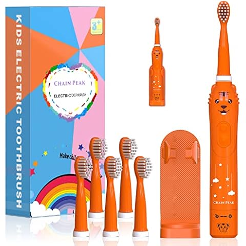 Kinder Sonic Elektrische Zahnbürste, Wiederaufladbare Smart Zahnbürste für Kinder Autobrush für Kleinkinder Jungen Mädchen Alter 3-12 Cover