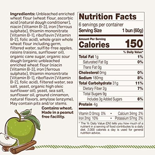 Ozery Bakery Apple Cinnamon Morning Rounds, 6-Count Bag, 6-Pack #TOP2