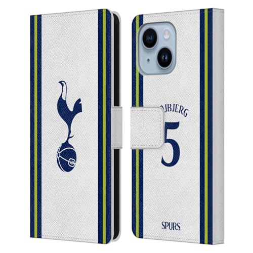 Étui portefeuille iPhone 14 Plus Tottenham Hotspur, cuir robuste et fermeture aimantée