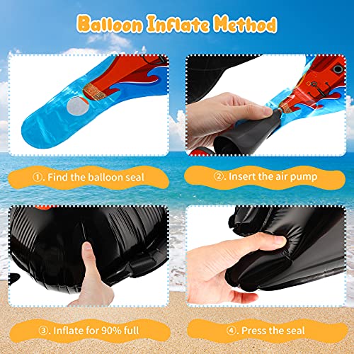 9 Pieces Pirate Ship Foil Mylar Balloons Halloween 18 Inch Round Pirate Foil Balloons Ocean Animals Shark Foil Balloons Skeleton Squid Pattern Balloon For Birthday Party Supplies Decoration #TOP2