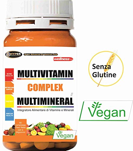 Vitaminas, Minerales | Integrador Multivitamínico y Multimineral | 60 tabletas | Con vitamina A, C, D, B, E, Zinc y Selenio