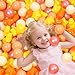 GUESVOT Ball Pit Balls Plastic Stars for Ball Pit BPA Free Plastic Balls Crush and Smash Proof Balls 100pcs 2.2
