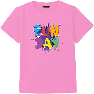 تي شيرت صيفي للاطفال (بينك 9) مقاس (9-12) سنة