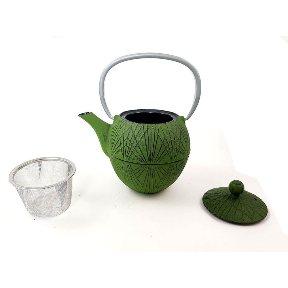 Kumo - Tetera de hierro fundido verde (1 litro)