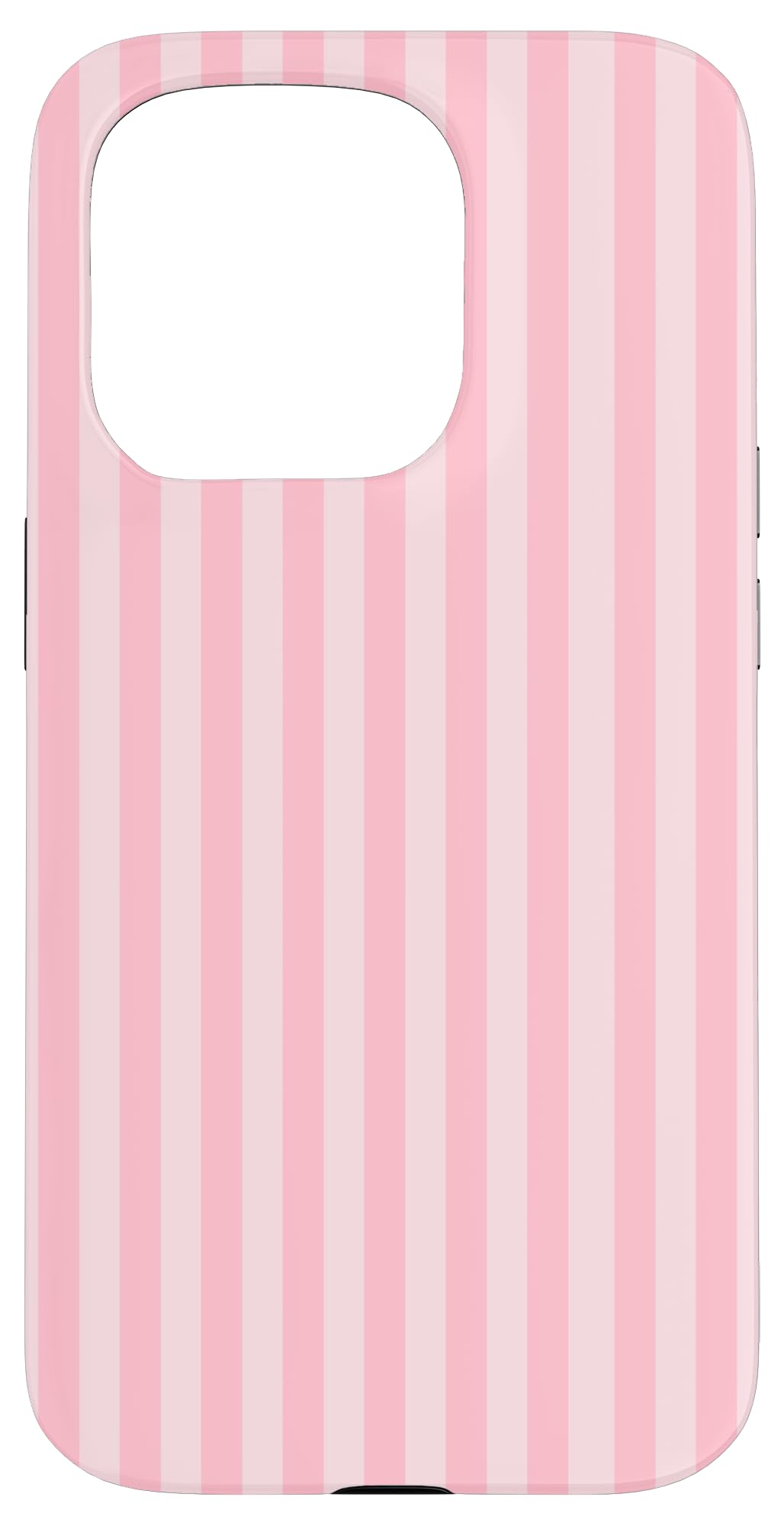 Pastel Pink Stripes Geometric Vertical Lines Trendy Pattern Case for iPhone 15 Pro