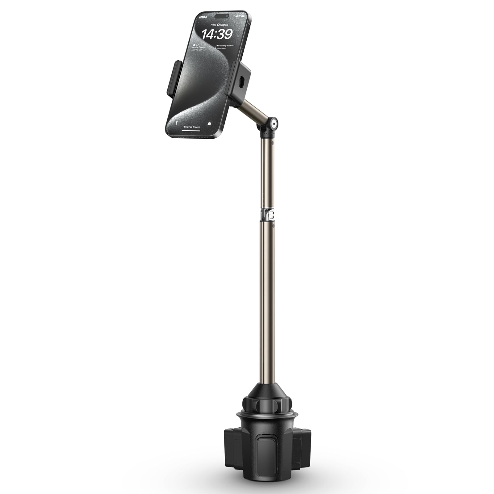 Sponsored Ad – JSAUX Car Cupholder Phone Mount - Metal Long-Arm Ultra Stable Phone Holder for Car Cupholders - Adjustable for iPhones, Samsung, Google