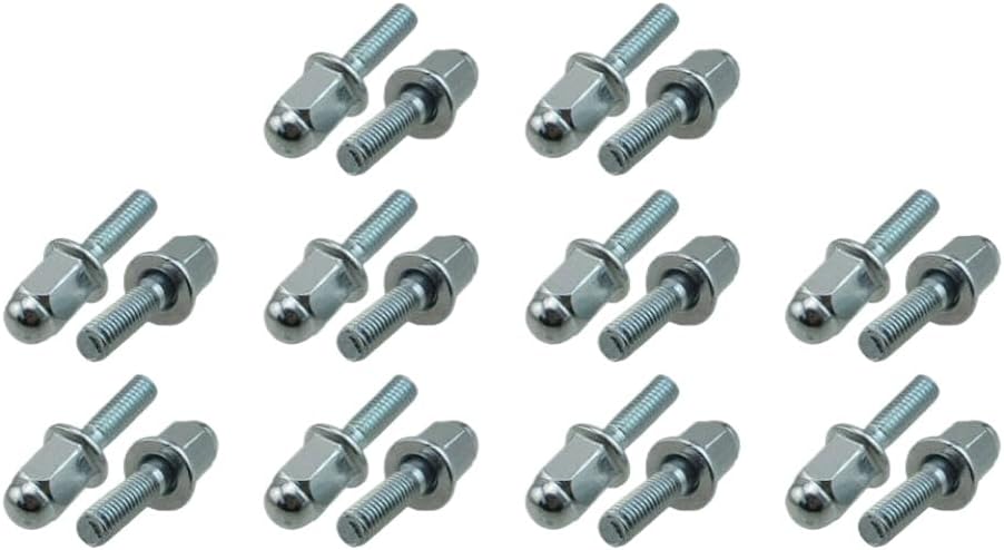 Exhaust Stud Domed Nut M6 X 32mm Compatible With Pit Bike ATV Quad Go Kart(10 Sets)