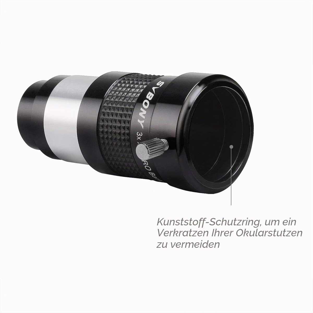 Svbony SV136 Barlowlinse 3X, 1,25 Zoll Achromatisches Barlow FMC Metallteleskop Zubehör für Planetenbeobachtungsfotografie