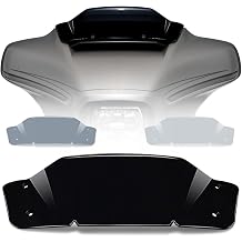 5" Wave Windshield Windscreen Wind Splitter Deflector fits for Harley Davidson CVO Street Glide FLHXSE 2023-2024,Street Glide FLHX 2024-Up Smoke
