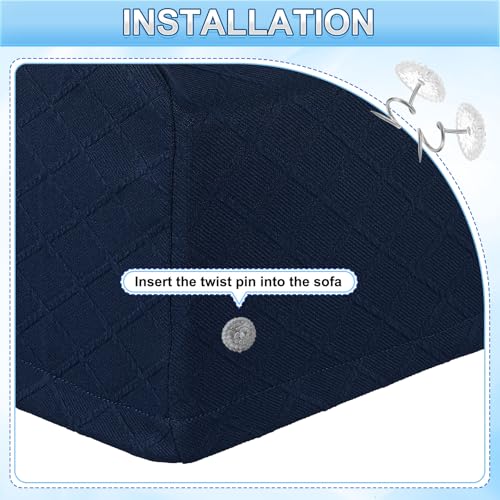 Fundas de reposabrazos elásticas de poliéster suaves para protector de sofá sillón 4