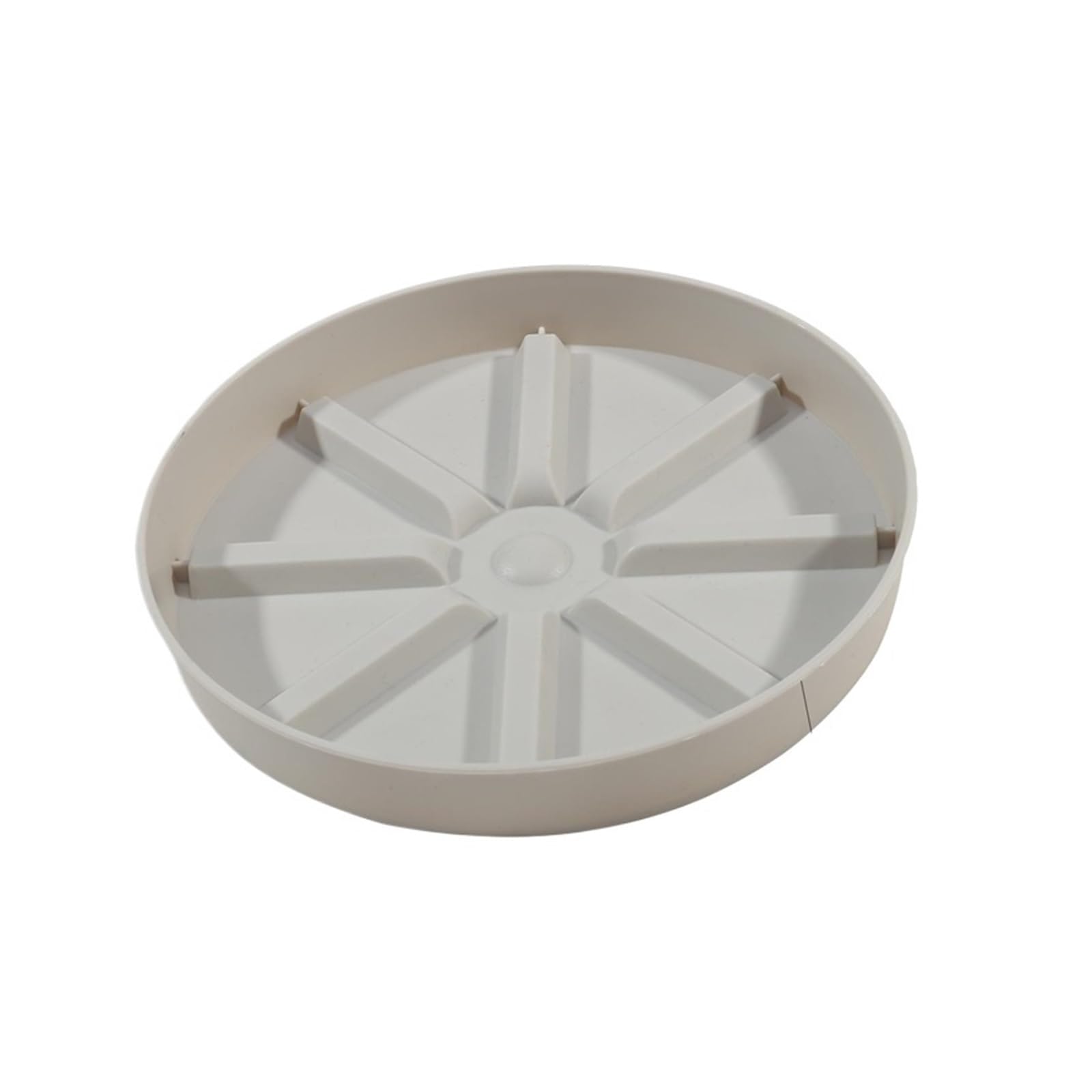 DFGRGRV Plant Saucers Flowerpot Base Plate Home Garden Thickened Flower Pot Heavy Duty Resin Tray Saucers Drip Trays Indoor Outdoor Plant Saucer(Beige 227mm)