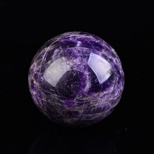DPURPIWADY Amethyst Crystal Sphere Purple Quartz Balls for Home Decor Gemstones Ball,80mm
