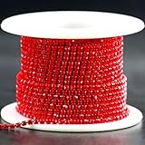 Rytenz 10 Yards 2 MM Rhinestone Chain Trim Crystal Rhinestone Close Chain Trim Shiny for Sewing Crafts, DIY...