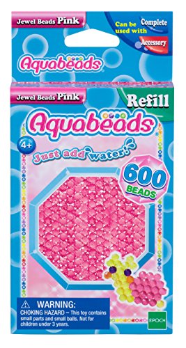 Preisvergleich Produktbild Aquabeads 32728 Pinke Glitzerperlen - Nachfüllset