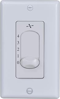 4-Speed Single Slide Wall Control, White