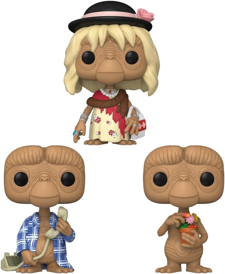 Funko Pop! Movies E.T. 40th 3 Pack Vinyl Figures Special Edition Multicolor Exclusive