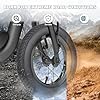 FOMAS 16 inch Fat Bike Tire 16 x 3.0 inch Heavy Duty Anti-Slip Foldable Replacement All Terrains Tire for E-Bike Kids Snow Bike (Black 1 Pack with Inner Tube, 16 x 3.0 inch) #5