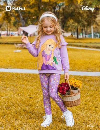 Image of Disney Girls Clothes Long Sleeve Sweatshirt Leggings Outfit 2 Piece Set