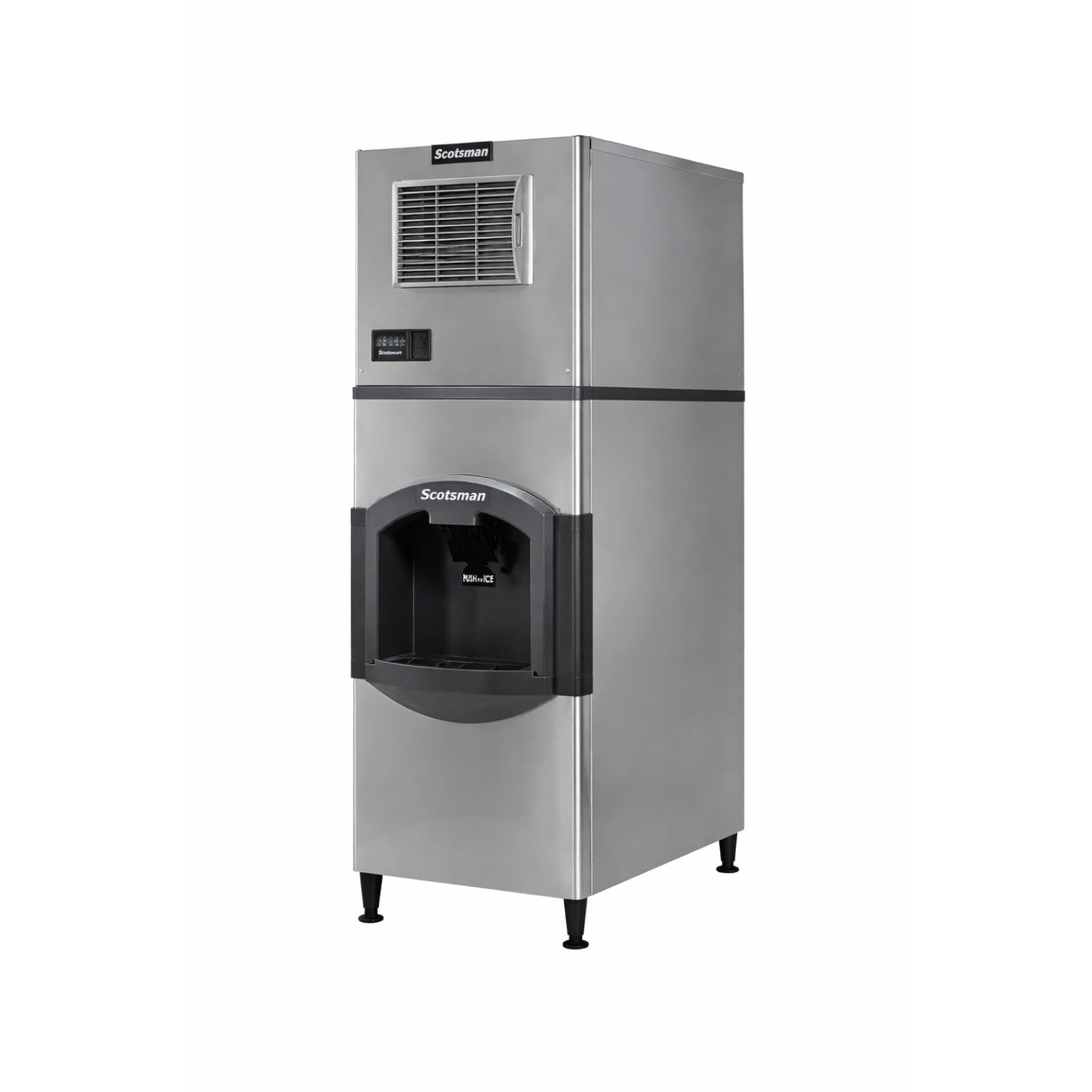 Scotsman Prodigy Elite Medium Cube 22" Ice Maker - 362 Lb/Day, 120 Lb Hotel Bin on Fridge.com - View 3