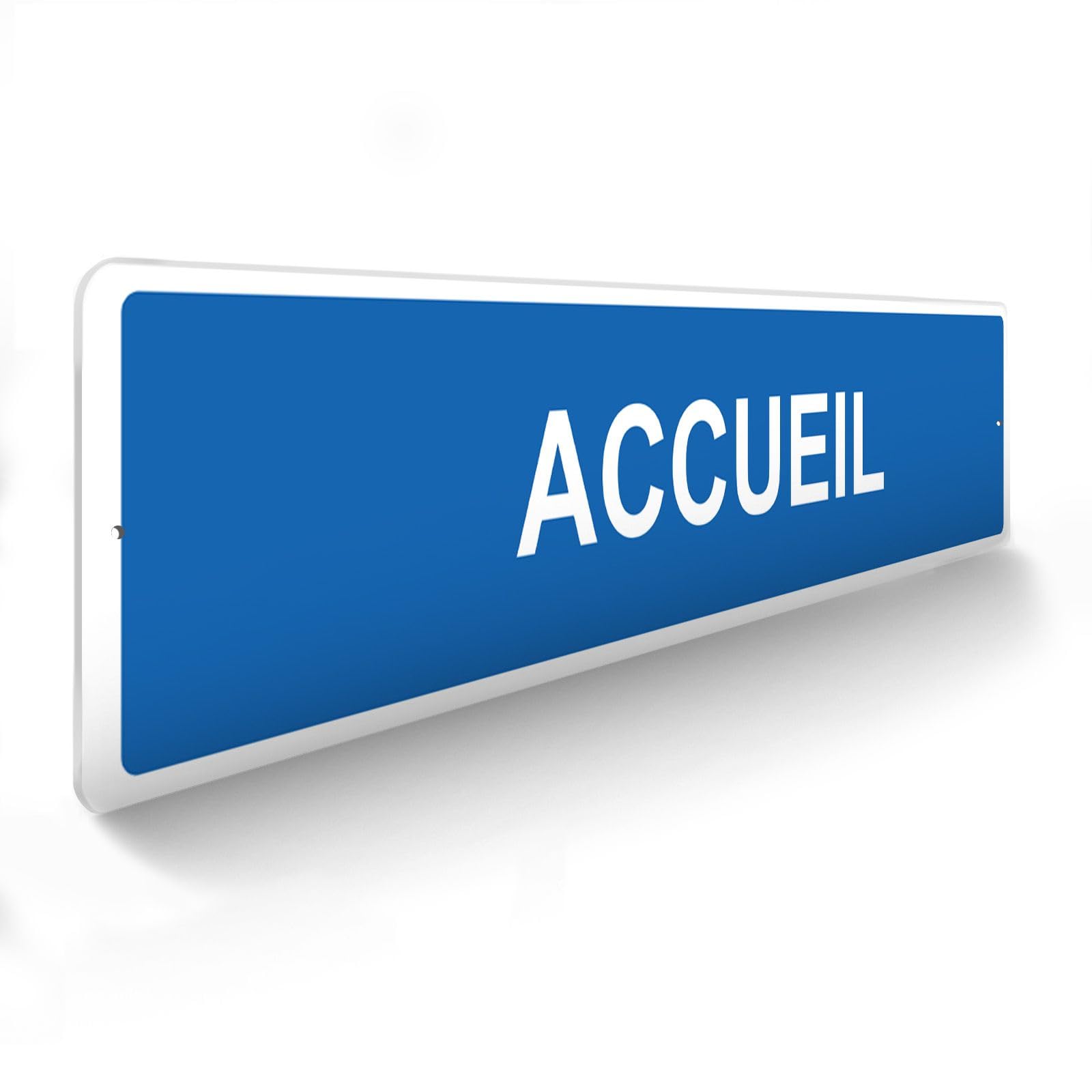 DECOHO - Panneau de signalisation pour parking · Accueil - 48 x 10 cm - Bleu