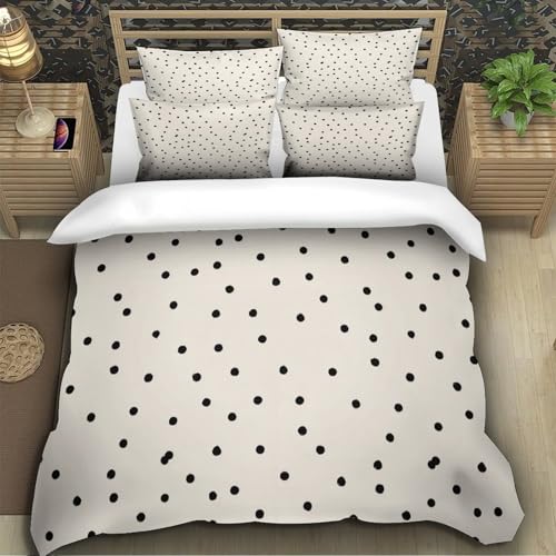 Parure de lit King fermeture éclair microfibre pour lit 220x240cm