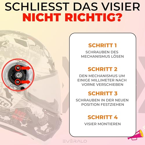 Everalo Kompatibel mit Xlite 802rr Visier - x803 - x802 - x802r - x702 - x661 - x603 - xsf 02 - Helmvisier Nolan Kompatibel Pinlock Ready (Schwarz 30%)