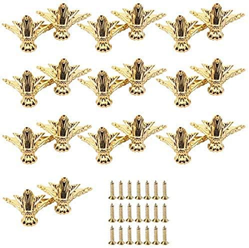 VinBee 20 PCS Antique Brass Wood Case Jewelry security Box Chest Free shipping Storage